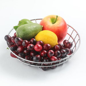 Small Size Round Iron Wire Fruit <b>Basket</b> for Kitchen <b>Storage</b> Metal <b>Mesh</b> Bowl <b>Basket</b> for Bread Food for Organization Accessibility - Product Image 1