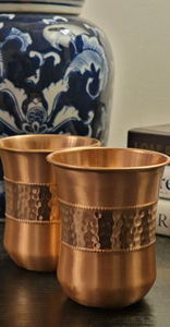 แก้วไวน์ทองแดงสุดหรู ของขวัญแต่งงาน ชุดแก้วทองแดง ของขวัญเทศกาล แก้วน้ำทองแดง ของขวัญวันดิวาลี ทองแดง - Product Image 3