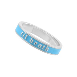 SRCLOTHERS R11 4mm 6mm Sterling Silver <b>Jade</b> Classic Invisible Engraving Ethnic Band <b>Ring</b> 'Till Death' Engagement Wedding Party - Product Image 4