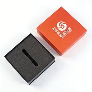 Wholesale High End Custom Logo Magnetic Luxurious Gift Cardboard Corrugated Board Jewelry <b>Box</b> for Necklace Gold Ring Chain - Product Image 2