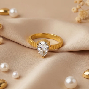 Modern Geometric Design <b>Ring</b> 304 Stainless Steel with 18K Real Gold PVD Plated Finish Durable Fashion Jewelry <b>Rings</b> for Women - Product Image 2