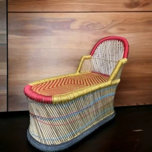 Chaise longue en rotin tropical pour l'extérieur, mobilier de patio avec dossier solide, design moderne, siège de jardin durable, chaise longue pour le bord de la piscine - Product Image 5