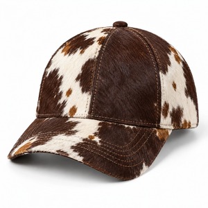 Casquette en cuir de vachette véritable unisexe, réglable, style Western, avec logo personnalisé, vente en gros, nouveau modèle, meilleur fabricant - Product Image 1