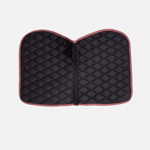 Tapis de selle de dressage avec doublure en polaire, extérieur en coton, sangle de maintien durable, couleur bordeaux, pour l'entraînement des chevaux - Product Image 6