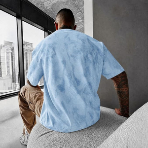 Oversized <b>Tshirt</b> for Men Tie Dye Hipster T Shirts Fashion Baggy Gym Shirts Short Sleeve Unisex Designer Tees Shirt - Product Image 5