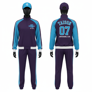 Chándal de Entrenamiento de Béisbol para Mujer, 280 GSM, Tela de Poliéster de Alto Rendimiento, Diseño de Paneles Gris Mostaza, Logotipo Personalizado con Termotransferencia - Product Image 2