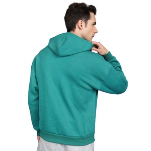 Sweat-shirt à capuche vert personnalisé pour homme, imprimé, style streetwear, avec poche avant, coupe classique - Product Image 5