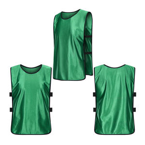 Custom Front Logo Soccer <b>Training</b> <b>Bibs</b> 100% Polyester Mesh Breathable Football Vest for Adult Men - Product Image 1