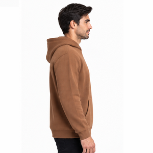 <b>Mens</b> Embroidered Waffle Knit Hoodie Pullover Casual <b>Thermal</b> Long Sleeve Sports Streetwear Winter Pocket Hooded Sweatshirt Custom - Product Image 2