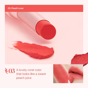 TROISTOUCH Make Mood Velvet <b>Lipstick</b> 03 Peach Lover Korean Soft Velvet Lip Makeup with Long Lasting Finish - Product Image 3