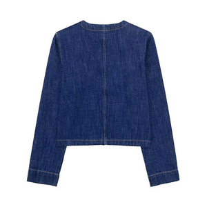 Yeni Kadın Gömleği Günlük Modaya Uygun Dış Giyim Gömleği Yüksek Kaliteli Kot Vintage Ceket Uzun Kollu Bluzlar Şık Kadın Kot Gömlek - Product Image 2