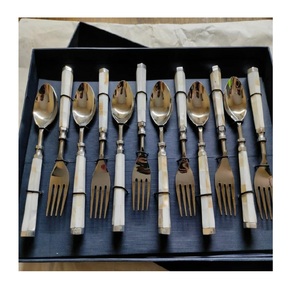 Ustensiles de cuisine, fournitures de restauration, ensemble de couverts en métal, utilisation multifonctionnelle, finition dorée, ensemble de cuillères de service alimentaire - Product Image 2
