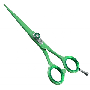 Tijeras Profesionales de Peluquería con Recubrimiento de Polvo Morado, Herramienta de Belleza con Tornillo de Tensión Ajustable y Dedales de Acero Tegra Removibles - Product Image 4