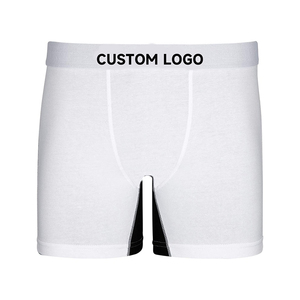 <b>Men</b> Solid Color Mid-Rise Boxer Briefs 100% <b>Silk</b> Knitted Breathable Quick Dry <b>Underwear</b> with Waist Logo - Product Image 6