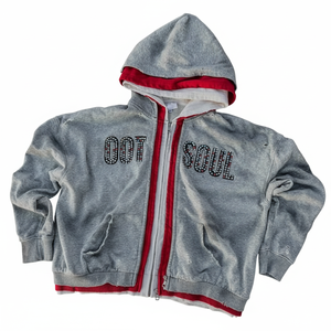 Sweat à capuche double à fermeture éclair avec strass, tendance et très demandé pour l'hiver, fabriqué en usine, prix abordable pour hommes - Product Image 1