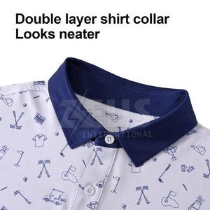 Polo T-shirts pour hommes à sublimation, couleur unie, coupe ajustée, vente en gros, quantité importante - Product Image 3
