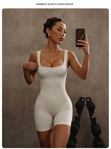 Workout Sets for Women <b>Padded</b> Tank Tops Matching Straight Leg Yoga Outfits Quick Dry Spandex/Nylon Crew <b>Neck</b> - Product Image 5