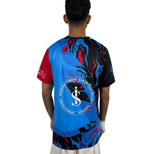 2025 dernière conception Sublimation motard t-shirt hommes vêtements nouveau Style d'été mode couleur sublimé motard t-shirt pour hommes - Product Image 2