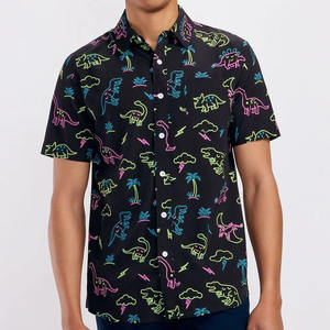 เสื้อเชิ้ตพิมพ์ลายทรอปิคอลสำหรับผู้ชาย ขายส่งจำนวนมาก ปี 2026 เสื้อเชิ้ตพิมพ์ลายลำลองคุณภาพสูงสำหรับผู้ชาย แขนสั้น จากโรงงานโดยตรง - Product Image 1
