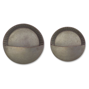 Ensemble de 3 jardinières murales en métal galvanisé style ferme, vases muraux suspendus rustiques vintage avec motif floral en relief - Product Image 5