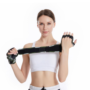 Womens <b>Half</b> Finger Gym Gloves Mesh Breathable Non <b>Slip</b> Grip Adjustable Wrist Strap Fitness Workout Weight Lifting Gloves gym - Product Image 1