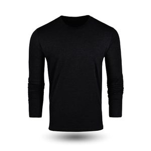 Camiseta Casual Transpirable de Manga Larga con Cuello Redondo y Diseño de Parches de Pana para Hombre, Corte Regular - Product Image 3