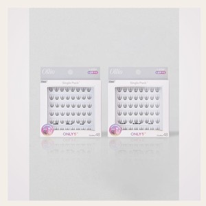 ต่อขนตา Ollio Korean Olrio แบบไม่ใช้กาว แพ็คเดี่ยว PLUS แบบใส แบบสั้น 2 แบบ 1 ตัวเลือก - Product Image 1
