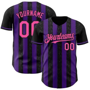 Custom Team Baseball Jersey 100% Polyester Short Sleeve Heat-Transfer Printed Breathable Quick Dry Unisex OEM Service Sportswear - Product Image 3