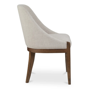 Chaise de salle à manger moderne, chaise d'appoint rembourrée, tissu en lin, pieds en bois, sièges pour banquets et restaurants - Product Image 6