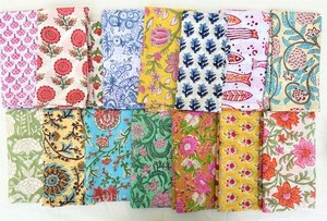 Assorted Napkin Set, Hand Block Printed Napkins, Bohemian Wedding Napkin, Mix And <b>Match</b> Cotton Table Napkins, Handmade In India - Product Image 6