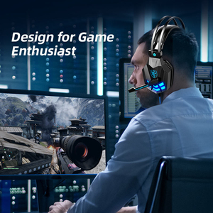 Auriculares para juegos Soyto SY850MV con cable, sonido dinámico con refuerzo de bajos y micrófono para PC, PS4, PS5 y Xbox - Product Image 3