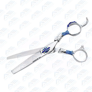 Professional Hairdressing Scissors Barber Hair Dual Thinning 6 Inches High Grade Hair Cutting Thinning Scissors Stainless Steel - Product Image 3