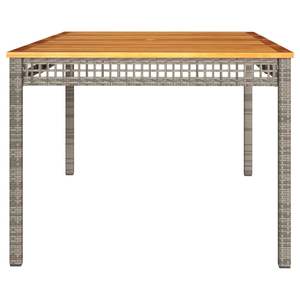 Table de jardin d'extérieur grise et marron - Product Image 5