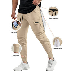 Pantalon de jogging décontracté pour hommes en gros – Qualité supérieure, chevilles élastiques, coton, coupe ajustée, idéal pour la gym - Product Image 5