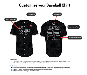 REEMA Camiseta Deportiva de Béisbol con Logotipo Personalizado, Uniforme de Equipo de Béisbol a Granel, Media Manga, 100% Poliéster, Hombre y Mujer - Product Image 2