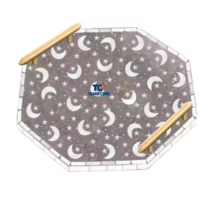 Bandeja de servicio de nácar MDF hecha a mano al mejor precio, nuevo diseño de Vietnam para vacaciones de Ramadán o uso durante todo el año - Product Image 1