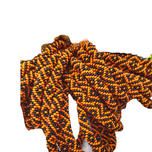 Orange Color Shade Glass <b>Beads</b> Roll <b>Bracelets</b> for Children's-Romantic Tassel Design Gift - Product Image 5