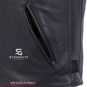 Men's Genuine <b>Leather</b> <b>Vest</b> Adults Wholesale Custom OEM Motorcycle Sleeveless <b>Biker</b> Jacket Vintage Casual Premium Outerwear 2026 - Product Image 5