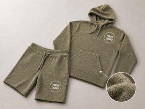 \embroidered Distressed <b>Patch</b> Hoodie Acid Wash Vintage Hoodies <b>Shorts</b> Set 2 Piece <b>Short</b> Set for <b>Men</b> Custom Logo - Product Image 1