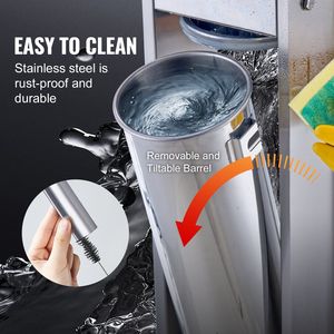 Insaccatrice Manuale a Doppia Velocità 7 L/15 LBS, Insaccatrice Verticale per Carne in Acciaio Inox 304 per Uso Alimentare, per la Preparazione di Salsicce - Product Image 6