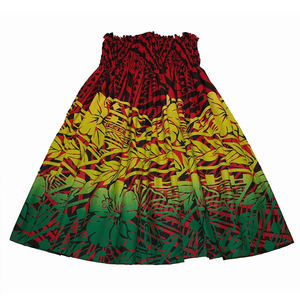 Vestido Maxi de Otoño para Mujer, Estilo Hawaiano, Tropical, con Bordado Floral, Casual, Ligero y Fluido - Product Image 4