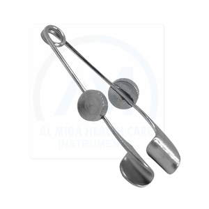 Spéculum ophtalmique chirurgical AL MIDA, rétracteur oculaire manuel en acier inoxydable, instrument ORL de classe I certifié CE AMHC-R-475 Easy - Product Image 4
