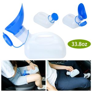 Bottiglia Orinatoio Portatile Unisex da 1000ML/33.8OZ per Adulti con Coperchio e Imbuto per Auto e Campeggio - Product Image 5