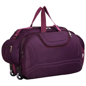 Purple Polyester Travel Duffel Bag With Adjustable Shoulder Strap And Top Handle Fashionable Portable Design - Product Image 2