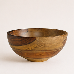 Luxury Acacia Wood Salad <b>Bowl</b> <b>Large</b> Solid Wood Serving <b>Bowl</b> for Fruits and Snacks Eco-Friendly Minimalist Kitchenware - Product Image 1
