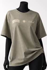 T-shirt en coton surdimensionné pour femme, imprimé graphique, coupe ample, style streetwear décontracté, col rond, épaules tombantes, tee-shirt tendance - Product Image 3