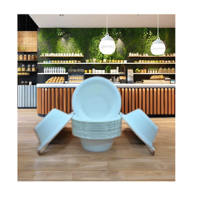 Assiettes jetables en bagasse de canne à sucre biodégradables et compostables Eco White de 10 pouces, très résistantes, pour fêtes, lot de 100 - Product Image 5