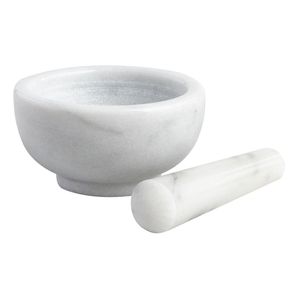 Heavy Weight Stone <b>Grinder</b> Bowl With Matching Crusher For Crushing Seasonings <b>Herbs</b> Seeds Garlic Kitchen Tool - Product Image 3