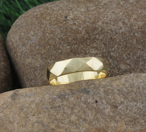 Luxury 18K Gold Plated Self-Design Band <b>Ring</b> High-Quality Textured Statement <b>Finger</b> <b>Ring</b> Wholesale Designer Patterned - Product Image 2