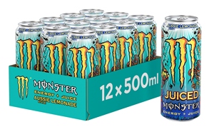 Precio de Fábrica, Paquete de 24 Latas de 500ml de Bebida Energética Monster Energy Juice Sabor Limonada Estilo Australiano, Importación Original, Proveedor Mayorista - Product Image 4